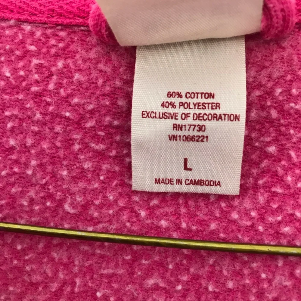 Women’s Hooded Sweatshirt Hot Pink - Picture 7 of 9